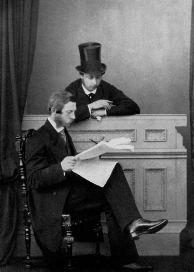 The Prince of Wales and Crown Prince Frederick William of Prussia, Windsor, 1863 by Unbekannt