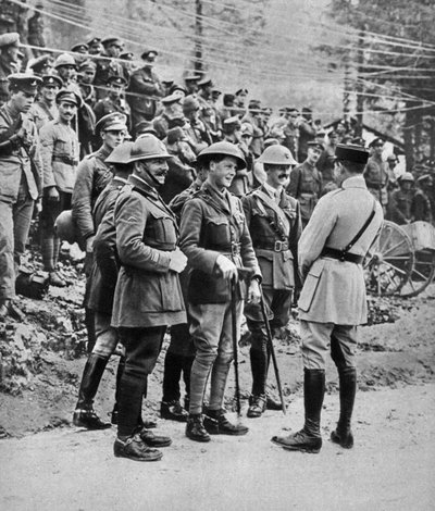 The Prince of Wales at the Italian front by Unbekannt