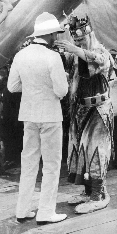 The Prince of Wales Decorated by King Neptune, HMS Repulse, 1925 by Unbekannt