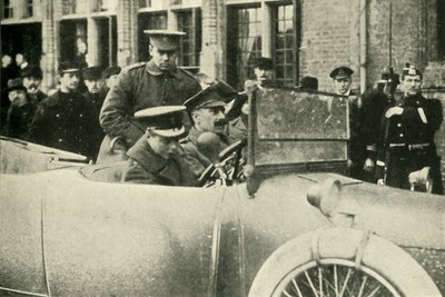 The Prince of Wales in Flanders, First World War, December 1914 by Unbekannt