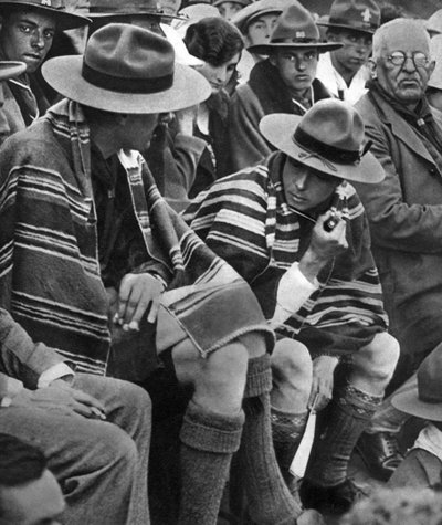 The Prince of Wales with the Welsh scouts, 1926 by Unbekannt