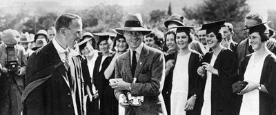 The Prince of Wales with Undergraduates in Grahamstown, South Africa by Unbekannt
