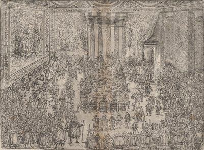 The Princely Meal, from a Series Depicting the Wedding of Wolfgang Wilhelm, 1614 by Unbekannt