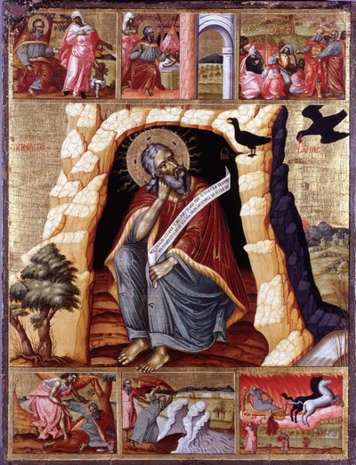 The Prophet Elijah in the Wilderness with Scenes from His Life by Unbekannt