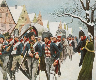 The Prussian king and queen in Memel, 14 January 1807 by Unbekannt