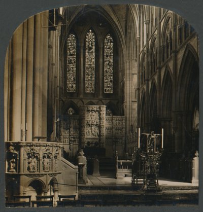 The Pulpit and Choir of Truro Cathedral, England by Unbekannt