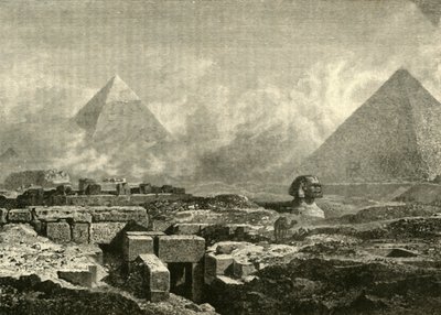 The Pyramids and Sphinx, 1890 by Unbekannt