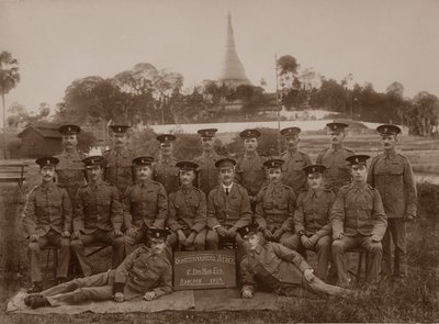 The Quartermasters Staff of the 1st Royal Munster Fusiliers, Rangoon, Burma by Unbekannt