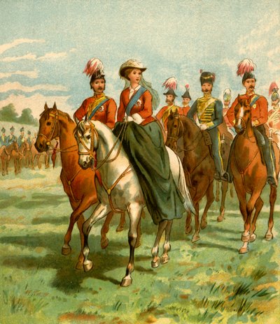 The Queen and the Prince Consort at a Review by Unbekannt