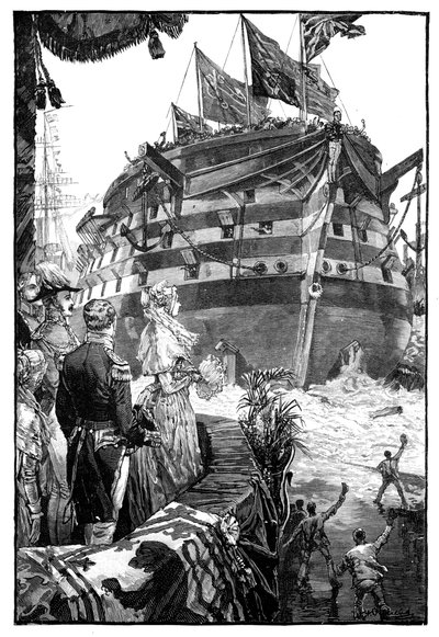 The Queen at the Launch of Trafalgar by Unbekannt