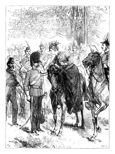 The Queen Distributing the Victoria Crosses in Hyde Park, London by Unbekannt