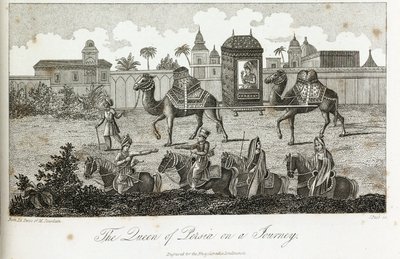 The Queen of Persia carried by camels, c.1810-1829 by Unbekannt