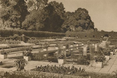 The Quiet of the Dutch Garden at Kensington Palace Guarded By Locked Gates by Unbekannt