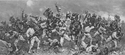 The Rebellion of Arabi Pasha in Egypt: The Charge at the Battle of Kassassin by Unbekannt