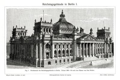 The Reichstag, Berlin, Germany by Unbekannt