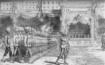 The Review at Cairo: March Past of the Beloochees by Unbekannt