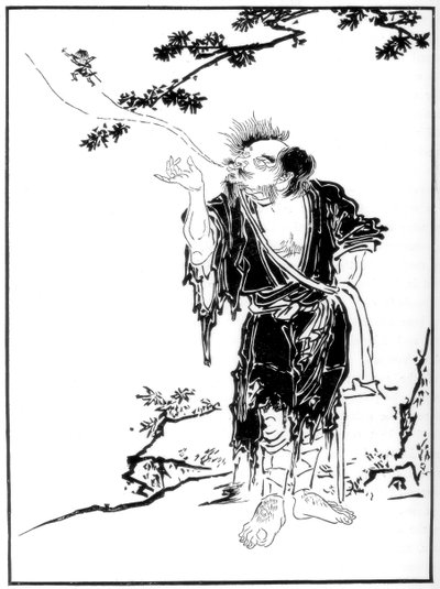 The Rishi Li Tieh-kwai despatching his spirit to the Mountains of the Immortals, 17th century, 1886 by Unbekannt