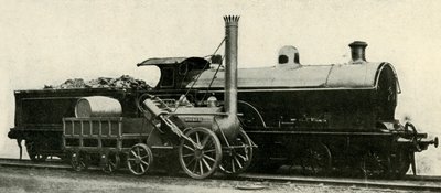 The Rocket Contrasted with the Lost Type of 4-4-0, c1930 by Unbekannt