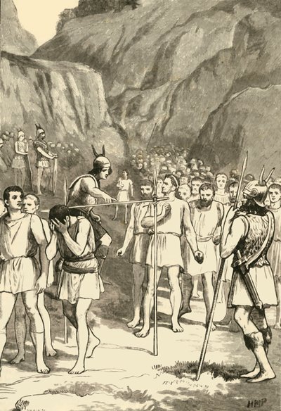 The Romans Passing Under the Yoke at the Caudine Forks by Unbekannt