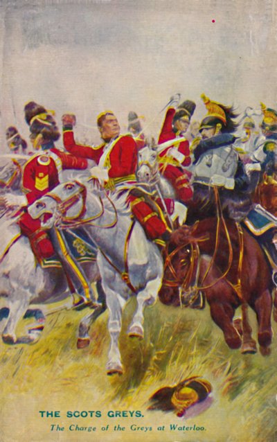 The Royal Scots Greys. The Charge of the Greys at Waterloo by Unbekannt