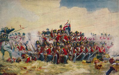 The Royal Scots. The Square at Quatre Bras by Unbekannt