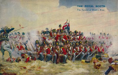 The Royal Scots. The Square at Quatre Bras, 1815 by Unbekannt