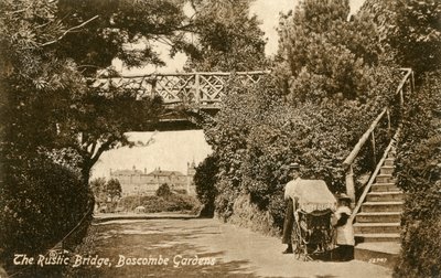 The Rustic Bridge, Boscombe Gardens, Bournemouth, Dorset by Unbekannt