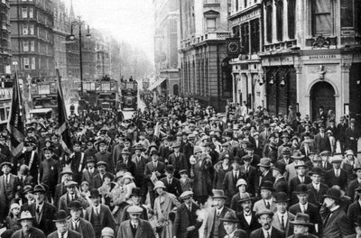 The Salvation Army Marching Down Oxford Street, London, 1926-1927 by Unbekannt