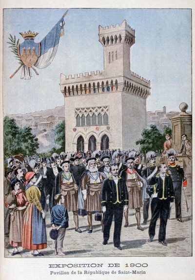 The San Marino Pavilion at the Universal Exhibition of 1900, Paris by Unbekannt