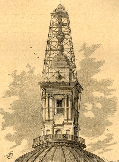 The Scaffolding and Observatory on St. Pauls by Unbekannt