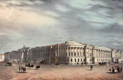 The Senate and Synod Buildings in Saint Petersburg, 1830s by Unbekannt