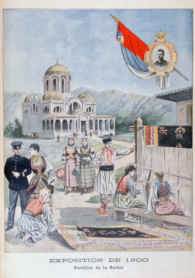 The Serbian Pavilion at the Universal Exhibition of 1900, Paris, 1900 by Unbekannt