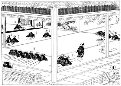 The Shogun Receiving Investiture from an Imperial Envoy, Japan, 1904 by Unbekannt