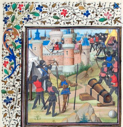 The Siege of Antioch. Miniature from the Historia by William of Tyre, 1460s by Unbekannt