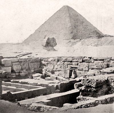 The Sphinx and the Great Pyramid, Egypt, Early 20th Century by Unbekannt