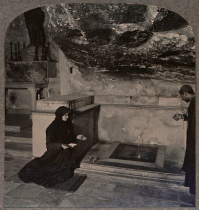 The Stone of Anointing, Holy Sepulchre Church, Jerusalem by Unbekannt