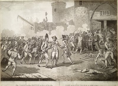 The Storming of the Bastille on 14 July 1789, 1789 by Unbekannt