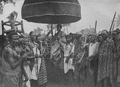The Subdued King of Akim Carried on His Chair of State by Unbekannt