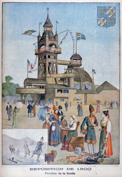 The Swedish Pavilion at the Universal Exhibition of 1900, Paris by Unbekannt