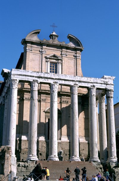 The Temple of Antoninus and Faustina, Rome, 141 AD by Unbekannt
