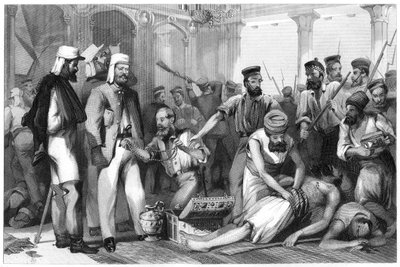 The Times Correspondent Looking on at the Sacking of the Kaiser Bagh by Unbekannt
