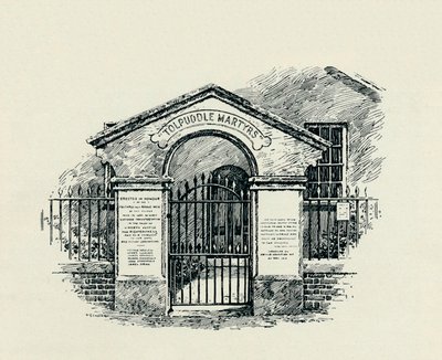 The Tolpuddle Memorial at the Tolpuddle Methodist Chapel by Unbekannt