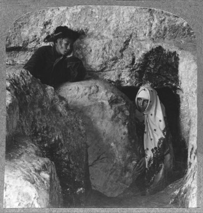 The Tomb of Christ, showing the Stone, Rolled Away, c1900 by Unbekannt