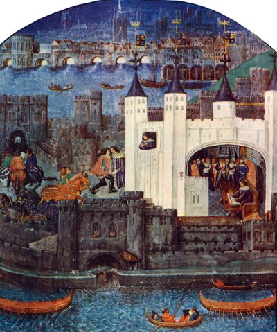 The Tower of London with London Bridge, c1500, c1900-1920 by Unbekannt