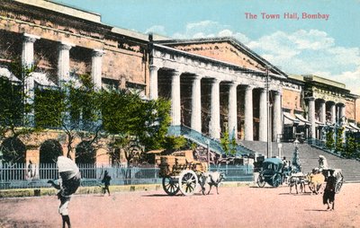 The Town Hall, Bombay, India by Unbekannt