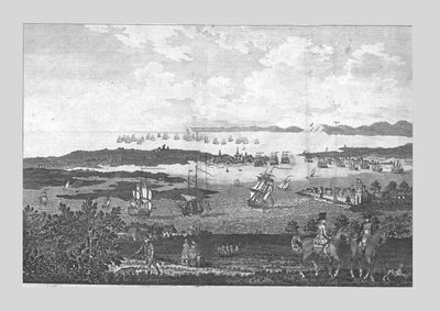 The Town and Harbour of Portsmouth with a View of His Majesty