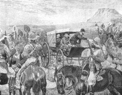 The Transvaal War: President Brand Making the Declaration of Peace at Laings Nek by Unbekannt