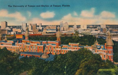 The University of Tampa and Skyline of Tampa, Florida by Unbekannt