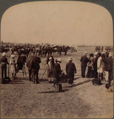 The Viceroy Lord Curzon and Lord Kitchener at the Great Durbar Review, Delhi, India by Unbekannt