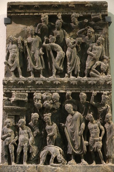 The Victoria and Albert Museum. Relief Showing an Attempt on the Buddha